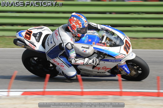 2009-09-26 Imola 1331 Variante alta - Superbike - Qualifyng Practice - Fonsi Nieto - Ducati 1098R